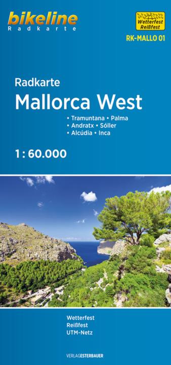 Actual product image Bikeline cycling map Mallorca West 60000