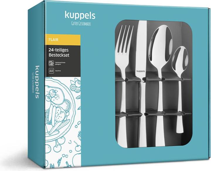 Produktbild Kuppels Besteckset 2 B0959 Flair (24 Stück, Besteck Set)