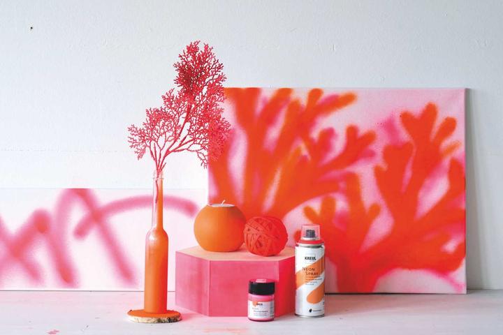 Immagine prodotto Magni 76372 - Colore spray, rosa neon 200 ml, vernice spray fluorescente a base d'acqua, a tenuta (Rosa neon, 200 ml)