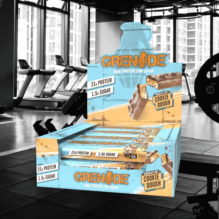 Image du produit Grenade Barre protéinée Carb Killa Chocolate Chip Cookie Dough (12x60g) (Chocolat, 12 pcs, 720 g)