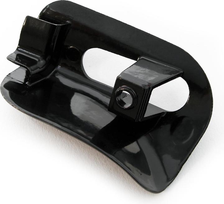 Actual product image Wiltec Sun Visor Pivot Trim Cap compatible with Mercedes SL R129 W124 black metal mount cap Left Side