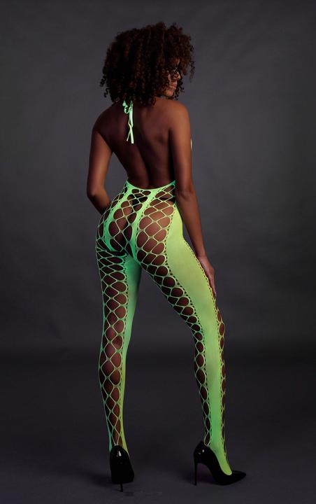 Actual product image Ouch! Bodystocking with Halterneck (One size)