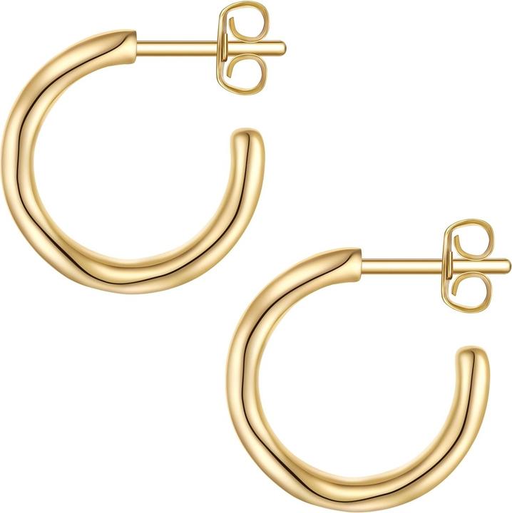 Actual product image Glanzstücke München Ladies hoop earrings - 37470 (Sterling Silver)