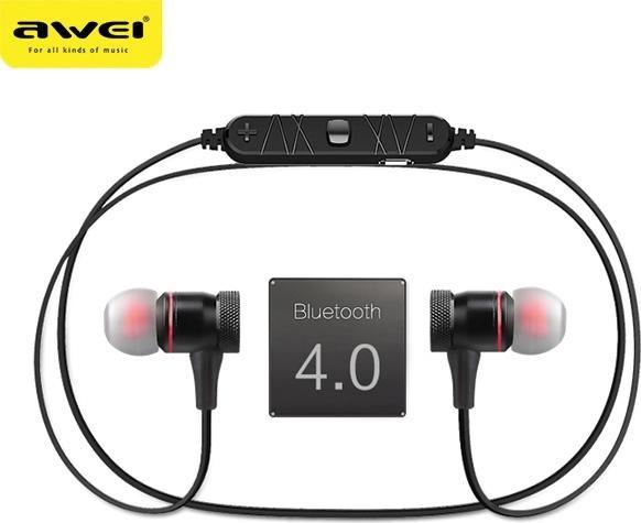 Image du produit Awei słuchawki sportowe Bluetooth A920BL czarny/black magnetyczne (ANC, 6 h, Filaire)