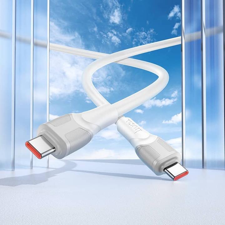 Image du produit Hoco X106 Big bull 240W charging data cable Typ-C auf Typ-C, weiss, 3 Meter (USB 2.0)
