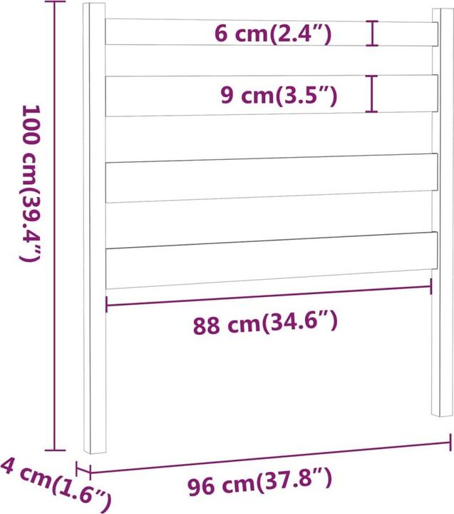 Image du produit VidaXL Bonar (106 x 4 x 100 cm)