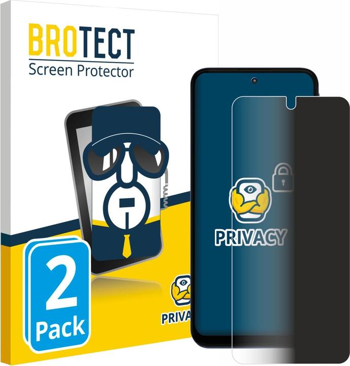 Produktbild BROTECT Sichtschutzfolie Anti-Spy Privacy Folie Blaulicht-Schutz (2 Stück, Motorola Moto G41)
