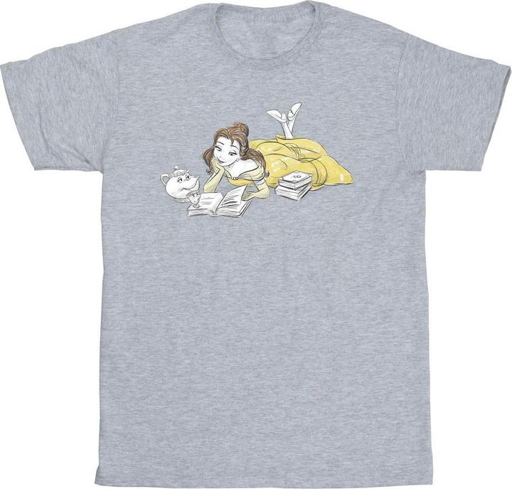 Immagine prodotto Disney Beauty And The Beast Belle Reading Maglietta Ragazze (140, 146)