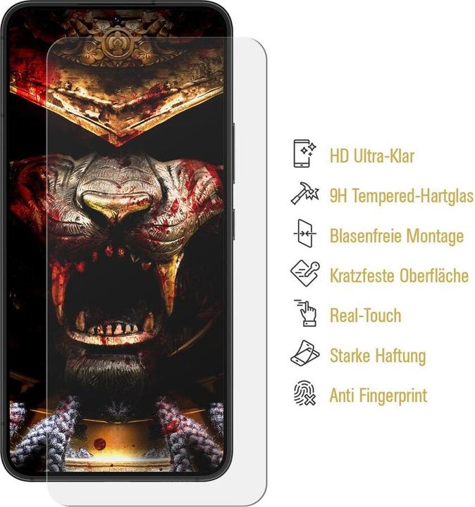 Produktbild Protectorking 1x echtes Tempered 9H Panzerhartglas 3D KLAR (1 Stück, Samsung Galaxy A54 5G)