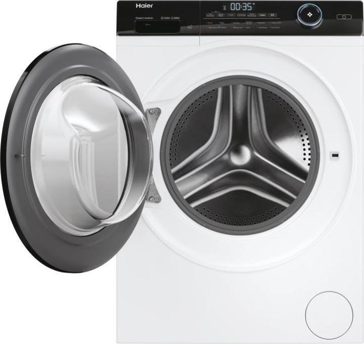Actual product image Haier I-Pro Series 5 HW100-B14959U1 front loading washing machine 10 kg 1400 rpm White (10 kg, Left, EU plug)