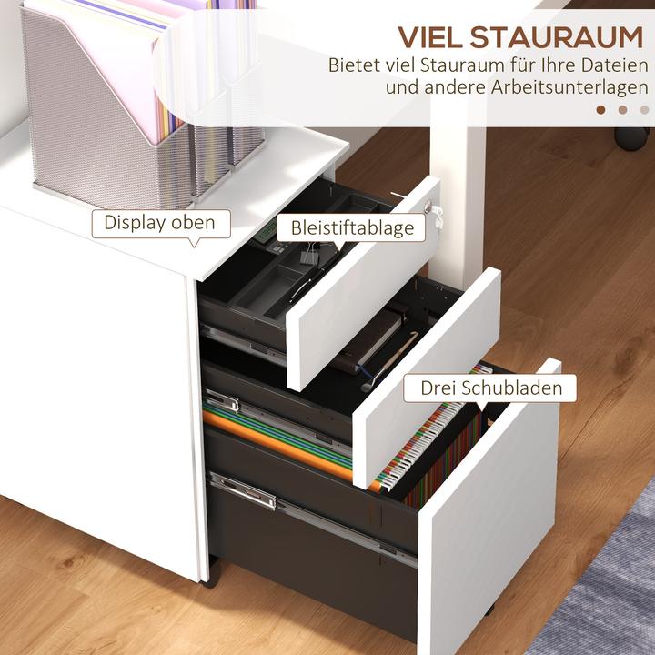 Produktbild Vinsetto Rollcontainer (43.5 x 37 x 60 cm)