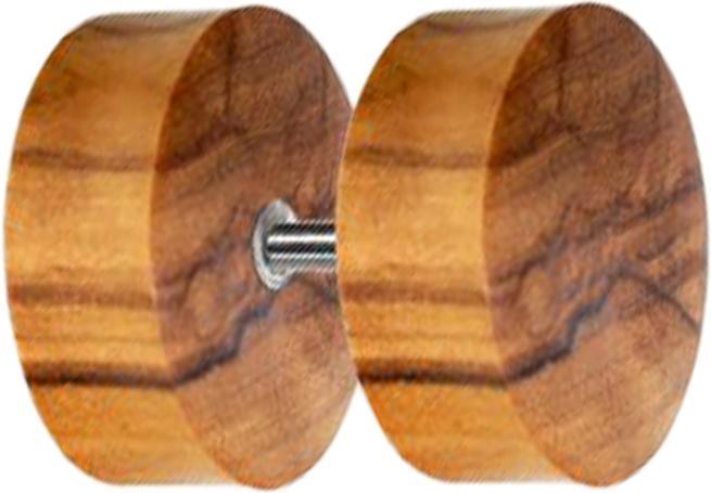 Immagine prodotto Star Piercing Fake Plug aus Olivenholz (senza ottone, Organico)
