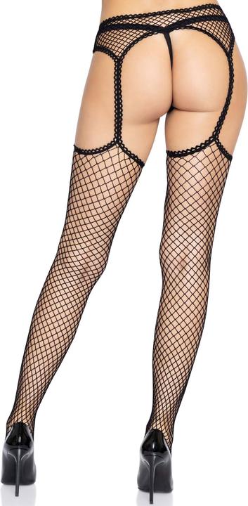 Immagine prodotto Leg Avenue Calze a rete con reggicalze - Nero (Taglia unica)