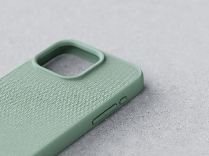 Actual product image Njord Hard Cover Fabric MagSafe Case Turquoise (Apple iPhone 15 Pro Max)