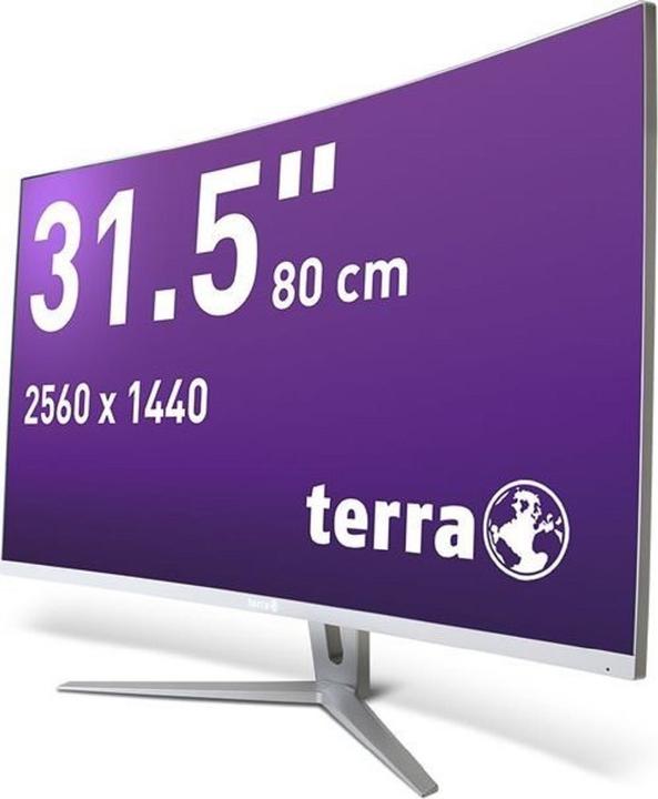 Immagine prodotto Wortmann TERRA LCD/LED 3280W V2 argento/bianco CURVO 2xHDMI/DP (2560 x 1440 pixel, 32")