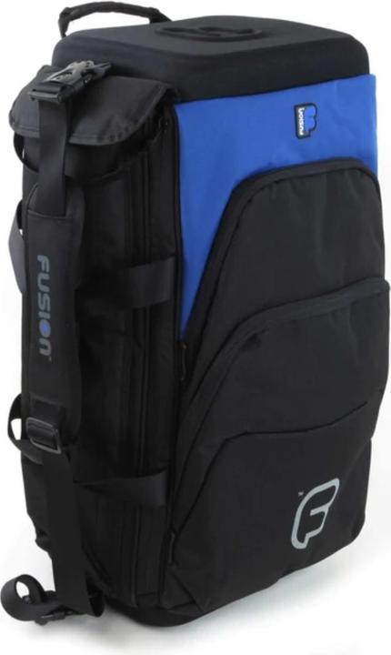 Actual product image Fusion UB-04-B Urban Triple Trumpet Bag - Blue/Black (Trumpets, Flugelhorn, Cornet)