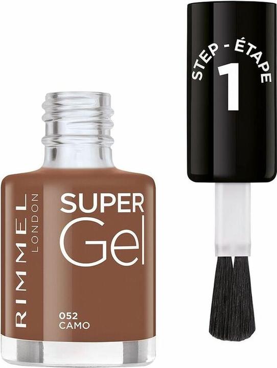 Actual product image Rimmel London RIMMEL Super Gel Nail Polish No. 052 Camo 12ml (052 Camo, Gel-Effect Nail Polish)