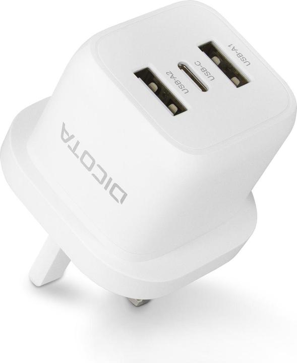 Immagine prodotto Dicota Caricatore da parete GaN a 3 porte (32W) bianco UK (32 W)