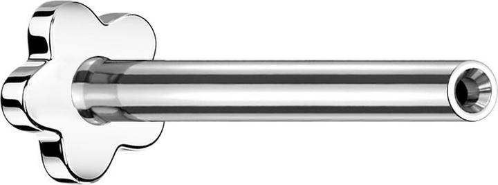 Image du produit Star Piercing Micro Threadless tige labret fleur argenté (sans laiton, Titane G23)