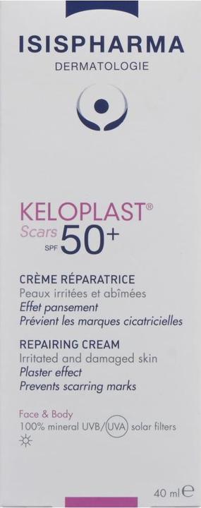 Actual product image Isispharma KELOPLAST SCARS SPF50+ (Suntan cream, SPF 50+, 40 ml)