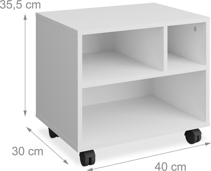 Immagine prodotto Relaxdays Carrello porta-stampante (40 x 30 x 35,5 cm)