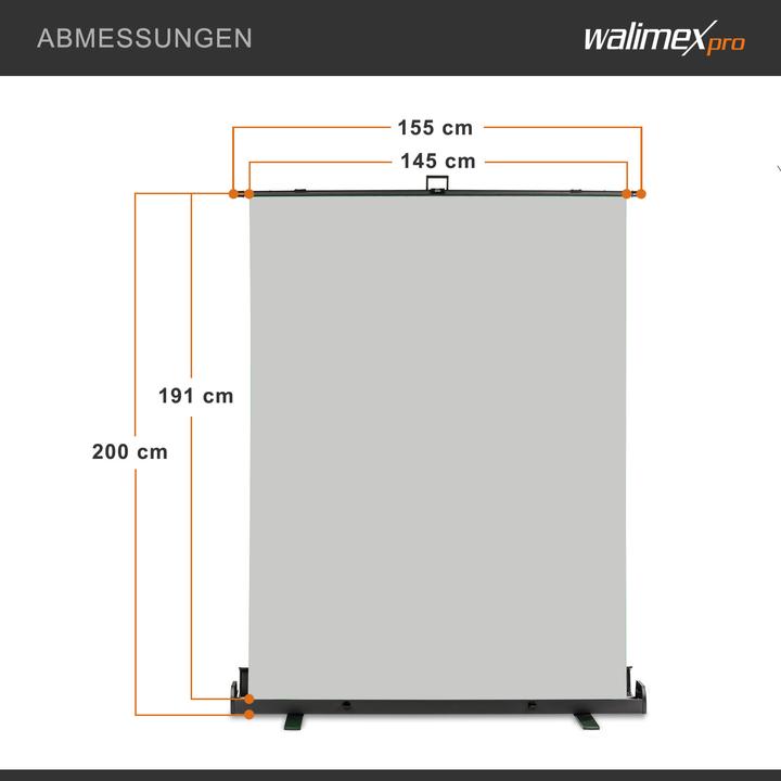 Produktbild Walimex pro pro Roll-up Panel Hintergrund 155x200cm (155 cm, 200 cm)