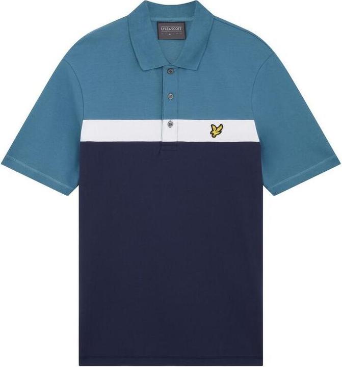Lyle and Scott polo-shirt colour block (M)
