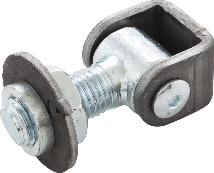 Actual product image Ibfm Weld-on strap built-in adjustable M20 type B, bright/galvanised steel