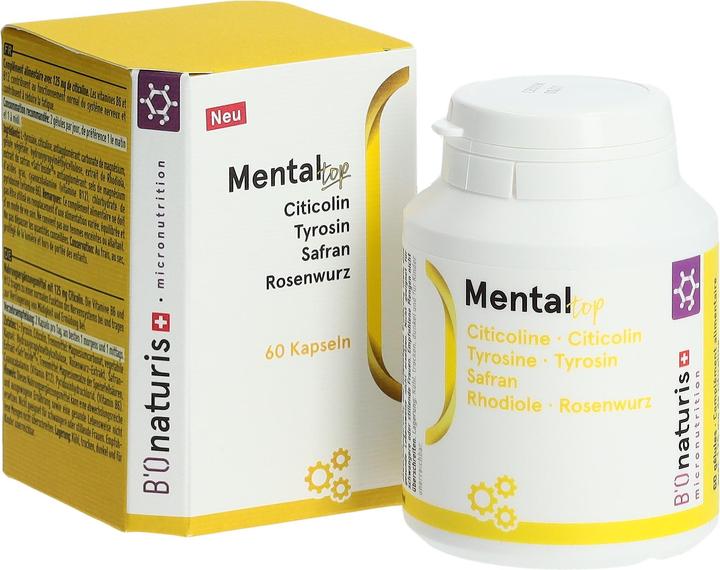 Actual product image B'Onaturis BIONATURIS Mental Top Caps Ds 60 (60 Piece, Capsules, 70 g)