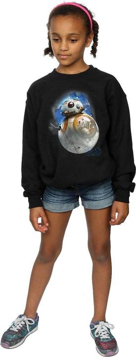 Actual product image Star Wars Girls The Last Jedi BB-8 Brushed Sweatshirt (140, 146)