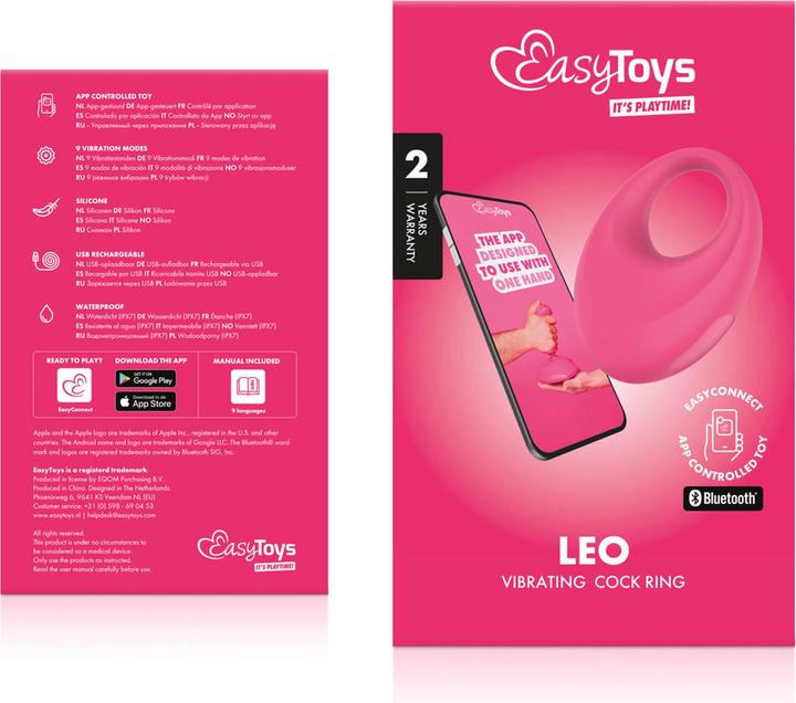 Actual product image Easytoys EasyConnect Appgesteuerter Vibrationscockring (4 cm)