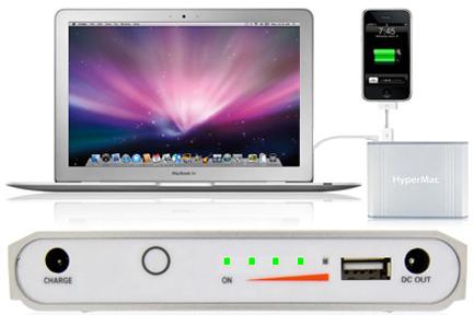 Produktbild HyperMac Externer Akku für MacBook (Pro), inkl. USB, 222Wh (61000 mAh)