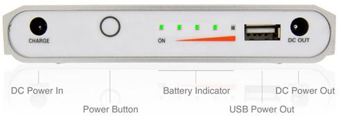 Produktbild HyperMac Externer Akku für MacBook (Pro), inkl. USB, 222Wh (61000 mAh)