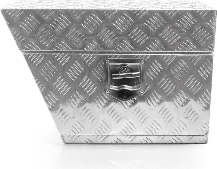 Produktbild XPOtool Aluminium Unterflurbox Links 60x25x40cm Deichselbox Staubox Staukasten