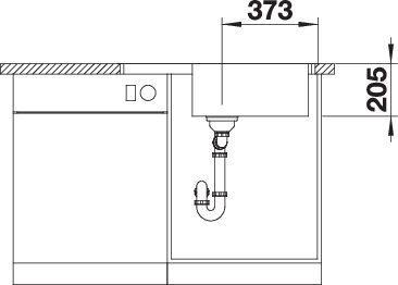 Actual product image Blanco Lemis XL 6 S-IF Compact (Fitted sink, 78 cm, 50 cm)