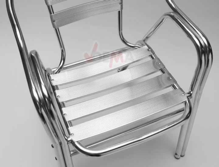 Produktbild Dema Alu Gartenstuhl Alustuhl Stapelstuhl Bistrostuhl Bistrosessel Stuhl Sessel Twin