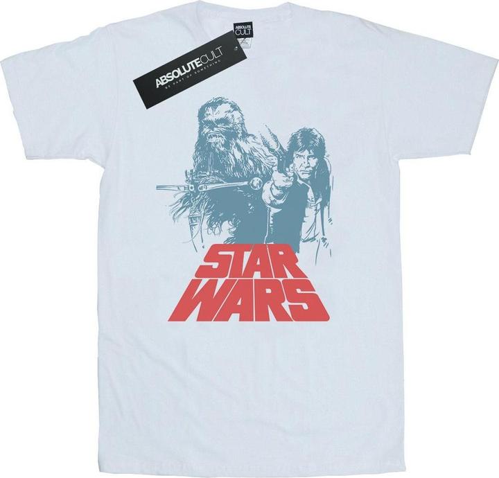 Actual product image Star Wars Mens Han Solo Chewie Duet T-Shirt (3XL)