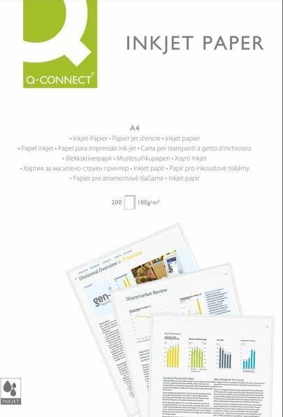 Q-Connect Carta a getto d'inchiostro, appositamente patinata (100 g/m², A4, 1 x)
