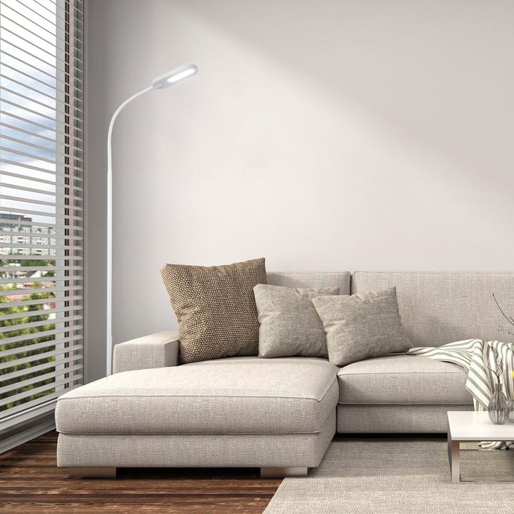 Actual product image B.K.Licht CCT LED floor lamp, matt white, 1xLED platinum/6.5W (600 lm)