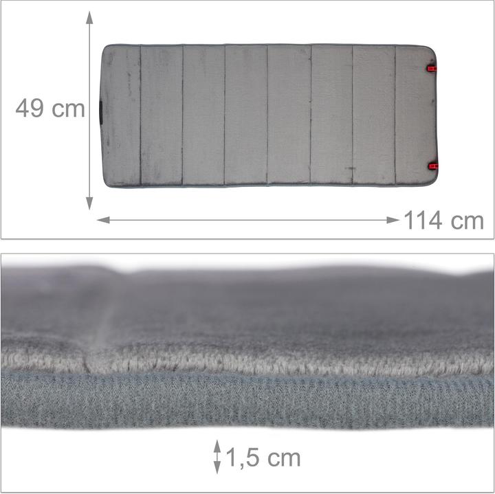 Image du produit Relaxdays Tapis bain (49 x 114 x 1,5 cm)