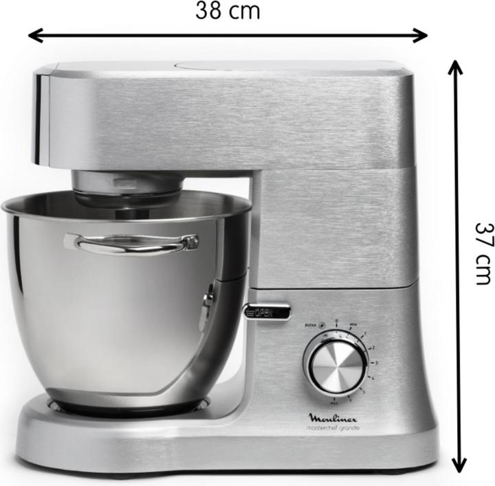 Image du produit Moulinex Robot de cuisine Masterchef Grande Argent (1500 W)