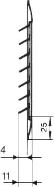 Actual product image Ventilation grille DG 13 galvanised steel blue