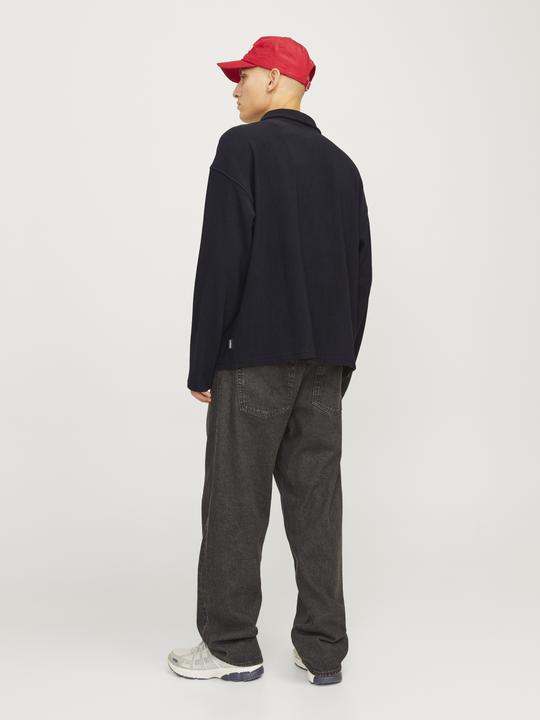Produktbild Jack & Jones Jorrick Plisse Sweat Zip Split Polo Ln (M)