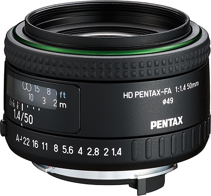 Actual product image Pentax 50mm f1.4 HD FA (full size)