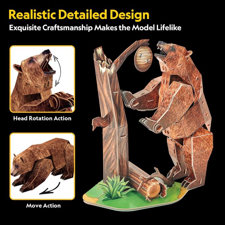 Actual product image Cubicfun 3D Puzzle Braunbär 3D Puzzle 88 Teile (88 pieces)