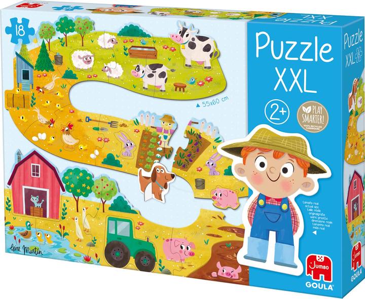 Image du produit Jumbo Goula 53176 - Puzzle XXL, ferme, 18 pièces (18 pièces)