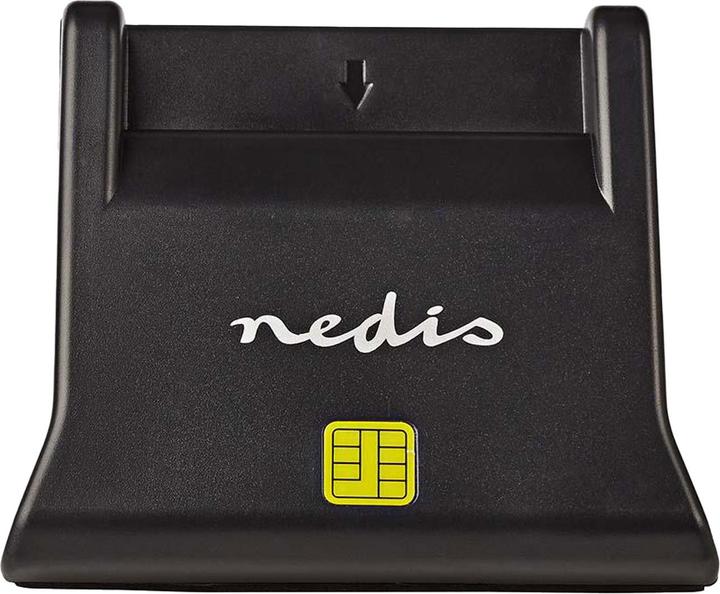 Actual product image Nedis RDRU2SM3BK Smart Card Reader, Black, USB 2.0 (USB 2.0)