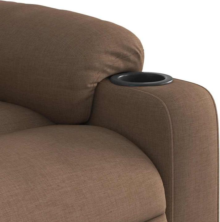 Produktbild VidaXL Massagesessel mit Aufstehhilfe Braun Stoff