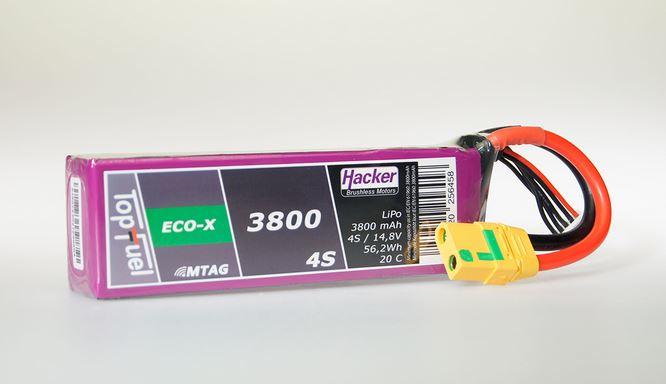 Produktbild Hacker LiPo Pack TF ECO-X 3800mAh 4S MTAG (14.80 V, 3800 mAh)