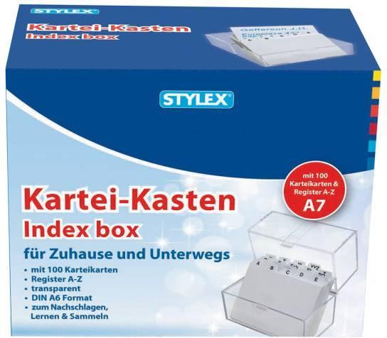 Image du produit Stylex Boîte à fiches A7 transp. 49971 (A7)